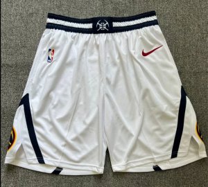 NBA Denver Nuggets shorts blanc